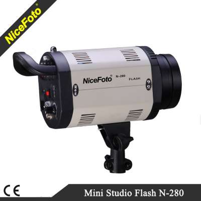 NiceFoto Studio lighting Mini studio strobe flash N-280, 250ws output