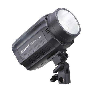 GE-250 250W NiceFoto Mini Studio Flash Light  GN55 CCT 5500 Strobe flash photo light photographic equipment for video shooting